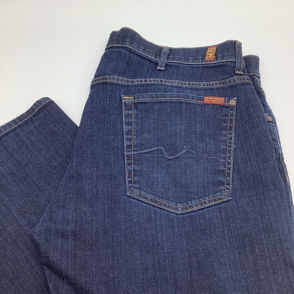 7 For All Mankind Mens Austyn Jeans Blue Size 40 x 27.5 - Picture 1 of 11